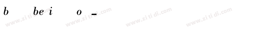 BodoniBE ItalicOsF字体转换
